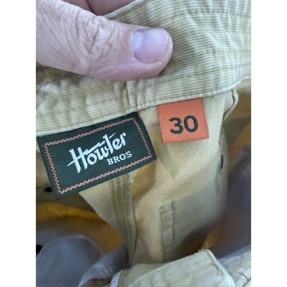 Howler Bros Clarksville Walk Chino Shorts Men's 30 Canvas Utility Beige Khaki
